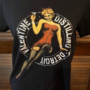 Valentine Distilling Detroit Pin-Up TShirt